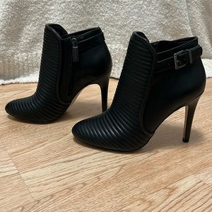 BCBG black booties